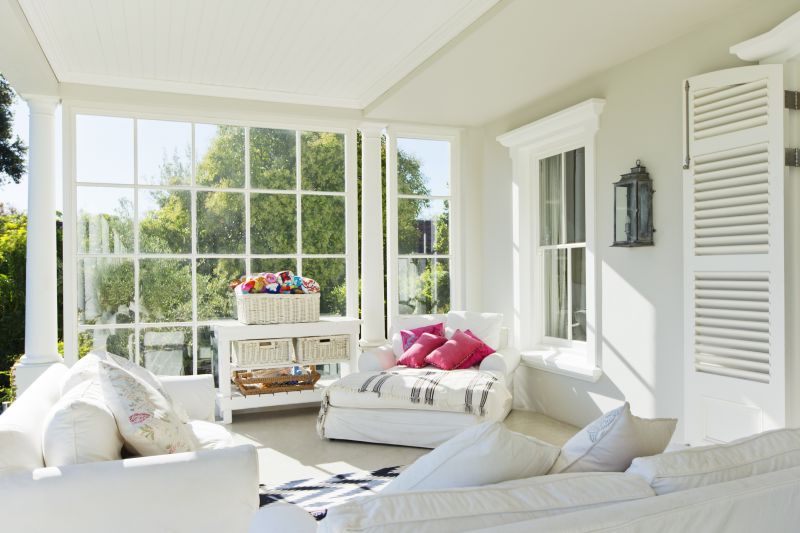 Sunroom with Large Windows